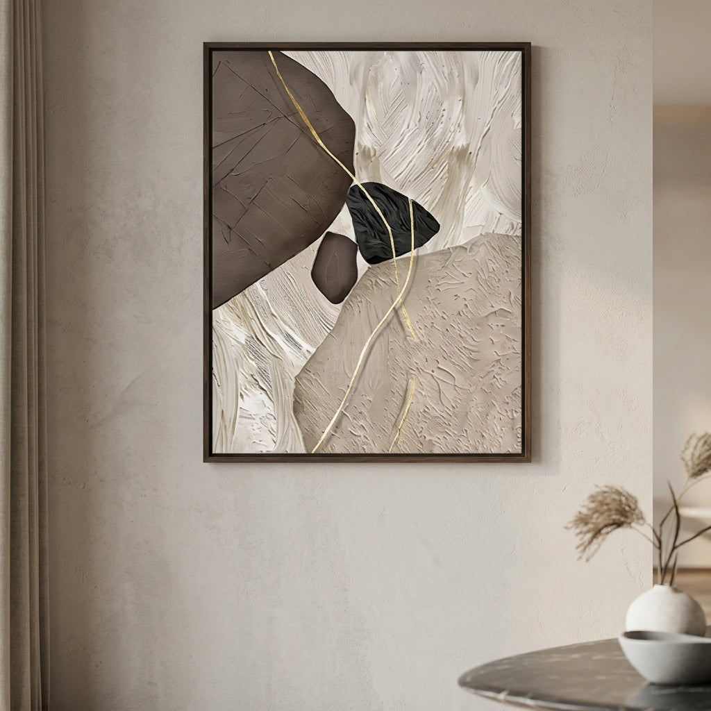 Abstrakte Eleganz Handgemalt Gemälde