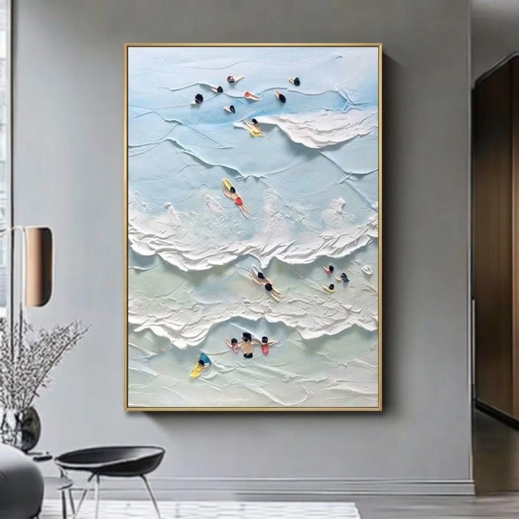 Strandparadies Handgemalt Gemälde - Norea