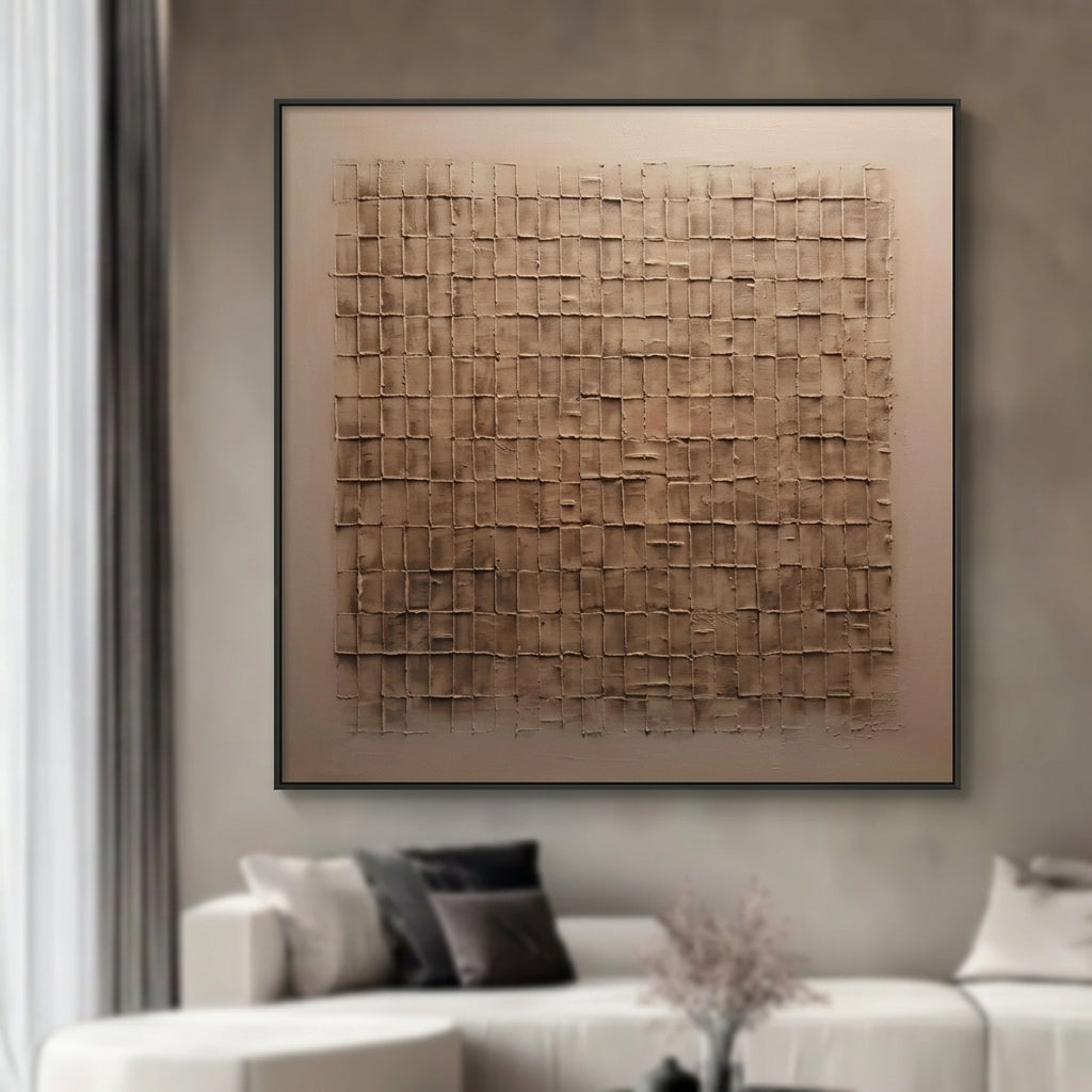 Strukturierte Raffinesse Handgemalt Gemälde