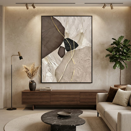 Abstrakte Eleganz Handgemalt Gemälde