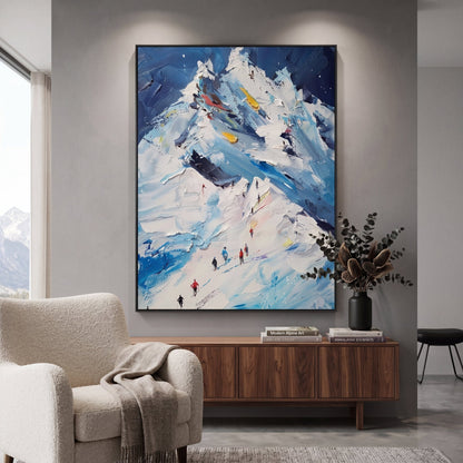 Alpines Abenteuer Handgemalt Gemälde - Norea