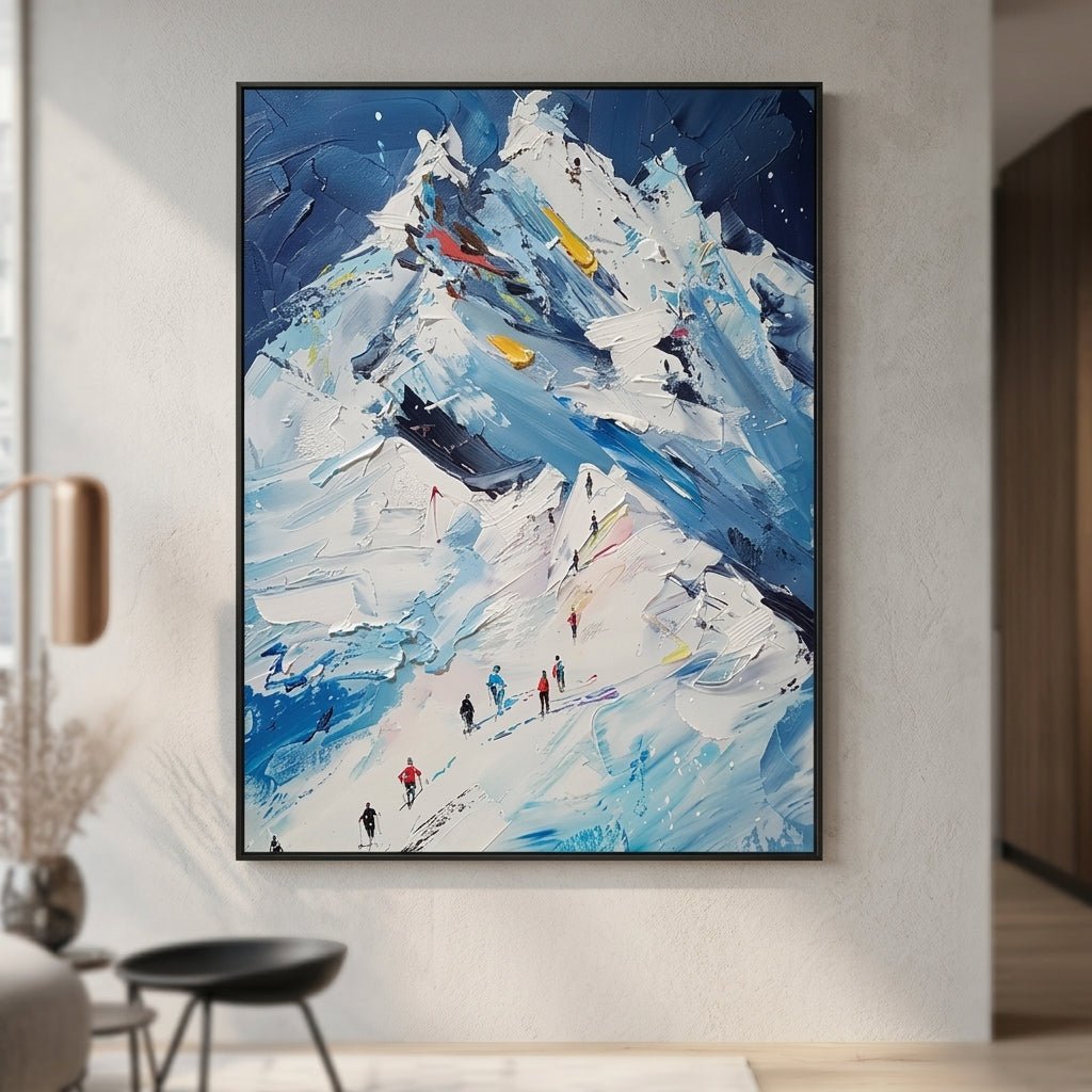 Alpines Abenteuer Handgemalt Gemälde - Norea