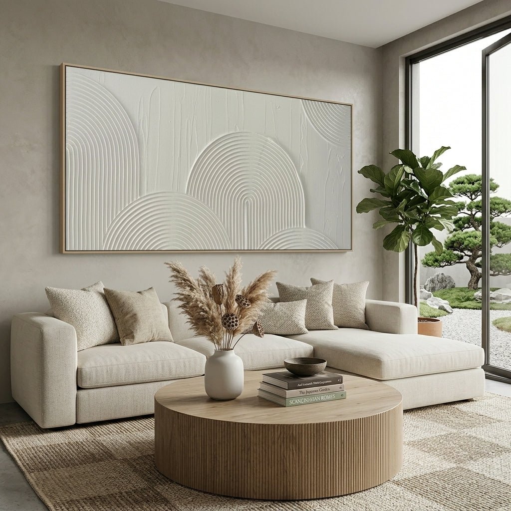 Geometrische Serenität Handgemalt Gemälde - Norea