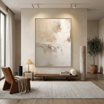 Minimalistische Eleganz Handgemalt Gemälde - Norea