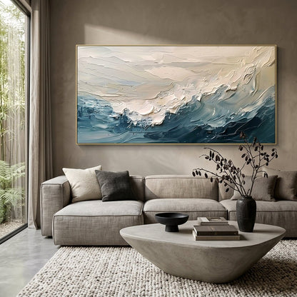 Ozeanische Wellen Handgemalt Gemälde - Norea