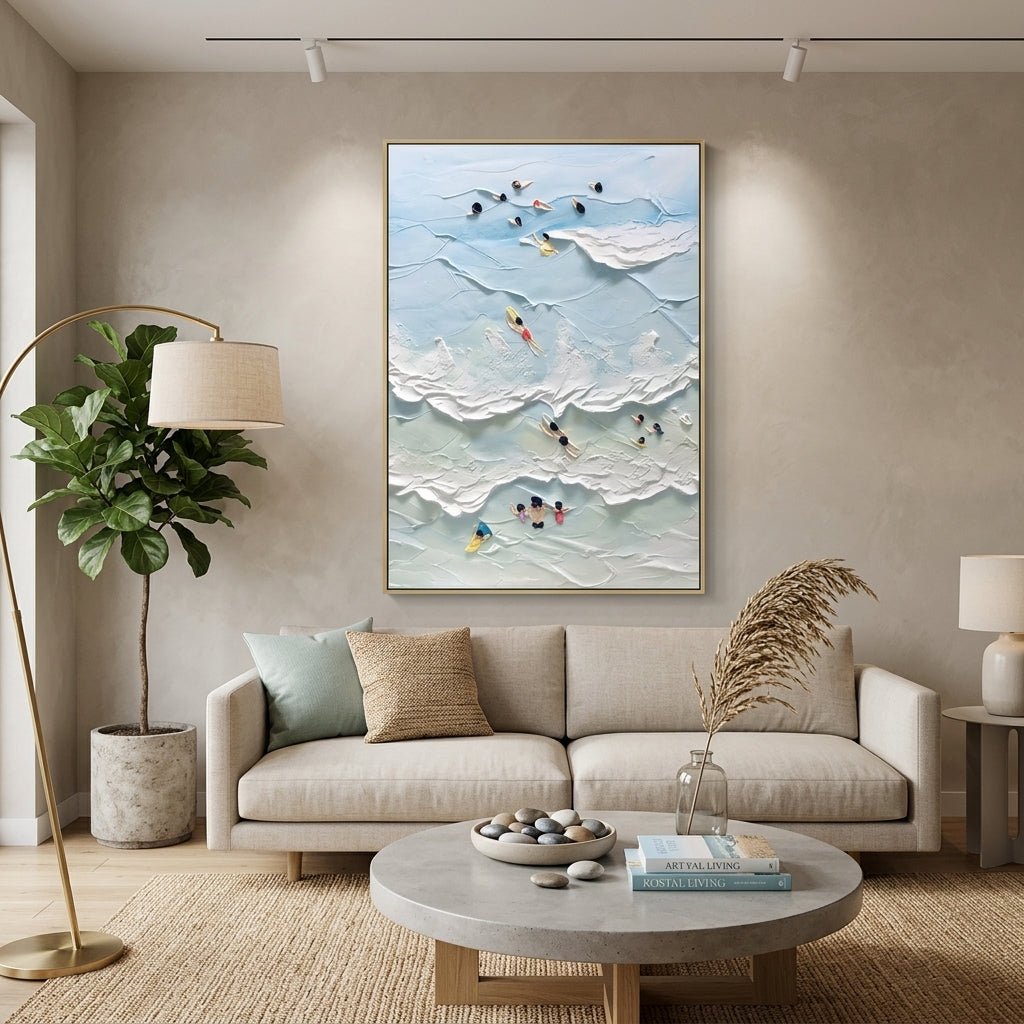Strandparadies Handgemalt Gemälde - Norea