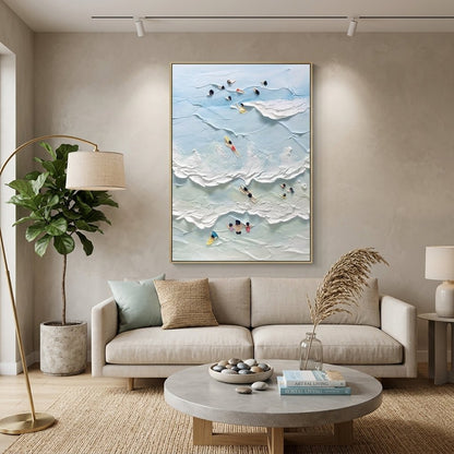 Strandparadies Handgemalt Gemälde - Norea