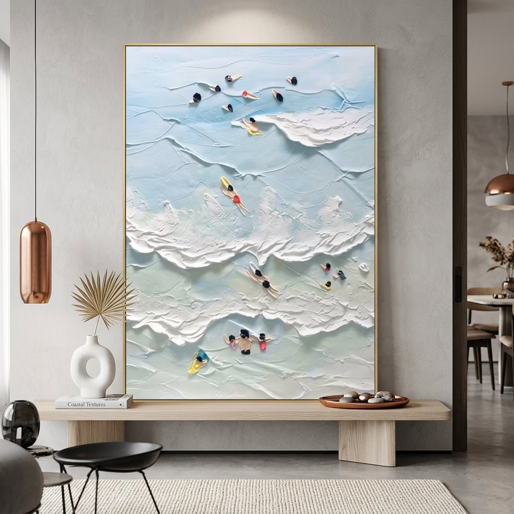 Strandparadies Handgemalt Gemälde - Norea