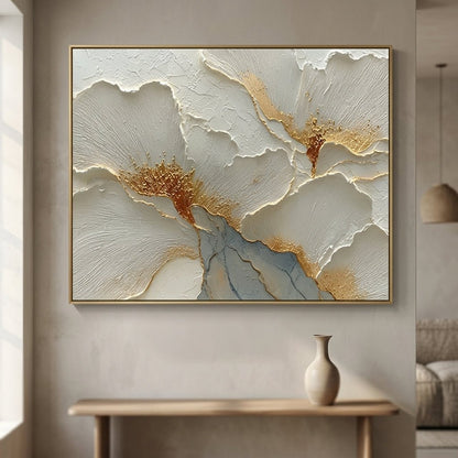 Strukturierte Blüte Handgemalt Gemälde - Norea
