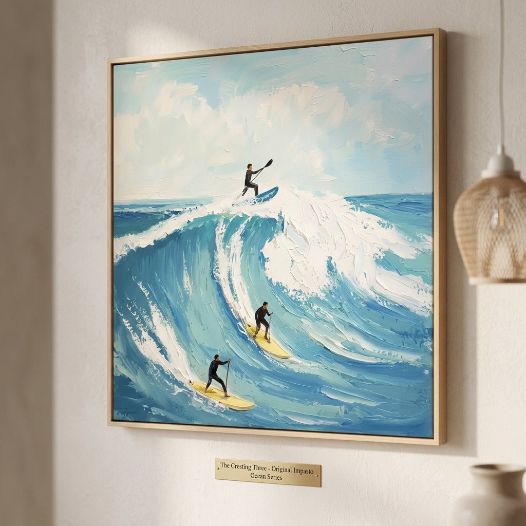 Surfwellen Abenteuer Handgemalt Gemälde - Norea