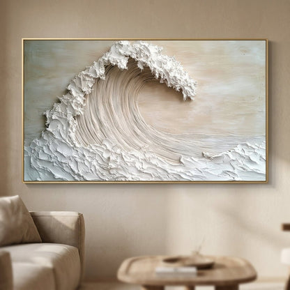 Texturierte Welle Handgemalt Gemälde - Norea